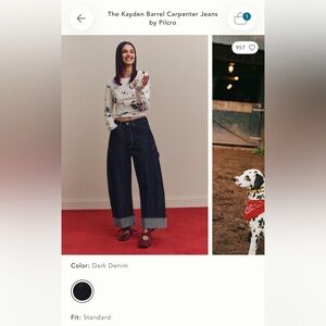 The Kayden Barrel Carpenter Jeans by Pilcro